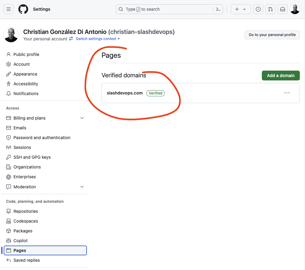 domain validation